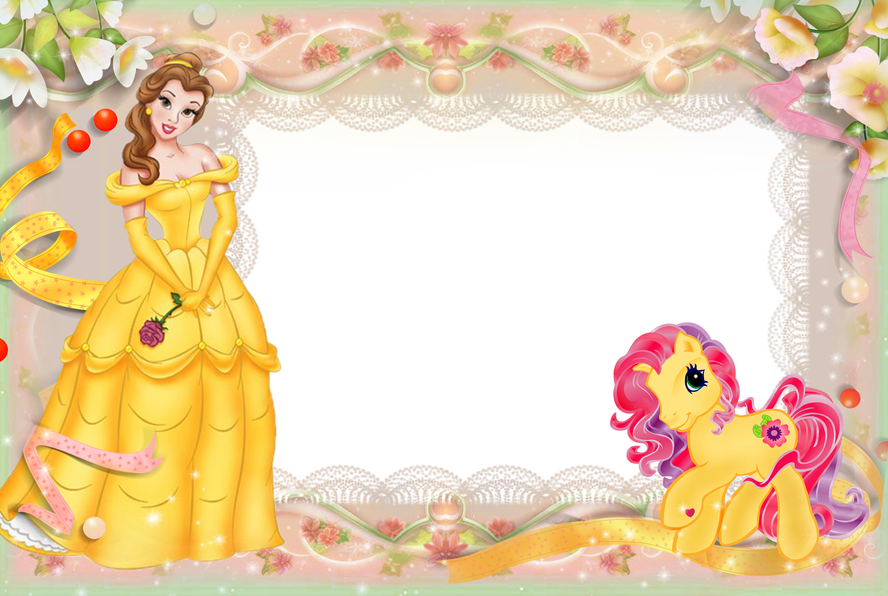 la belle et la bete petit poney